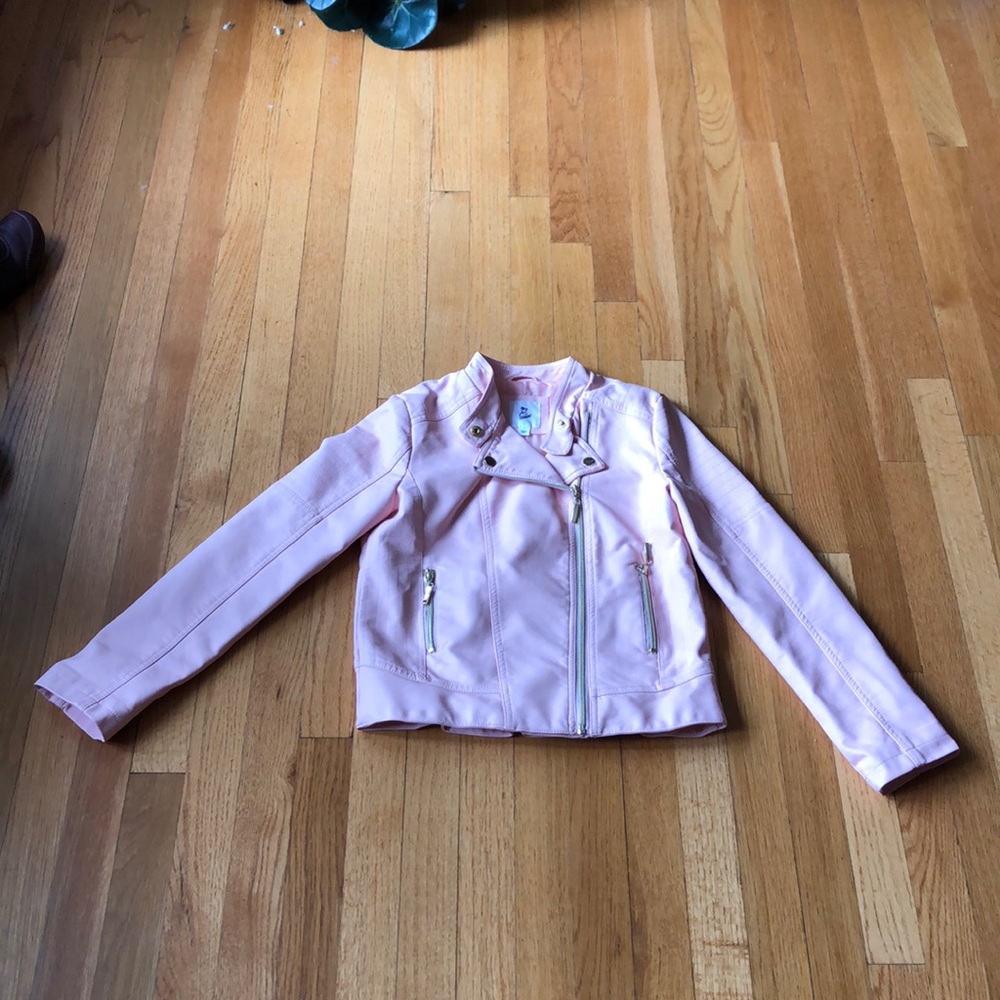 Art class pink leather jacket